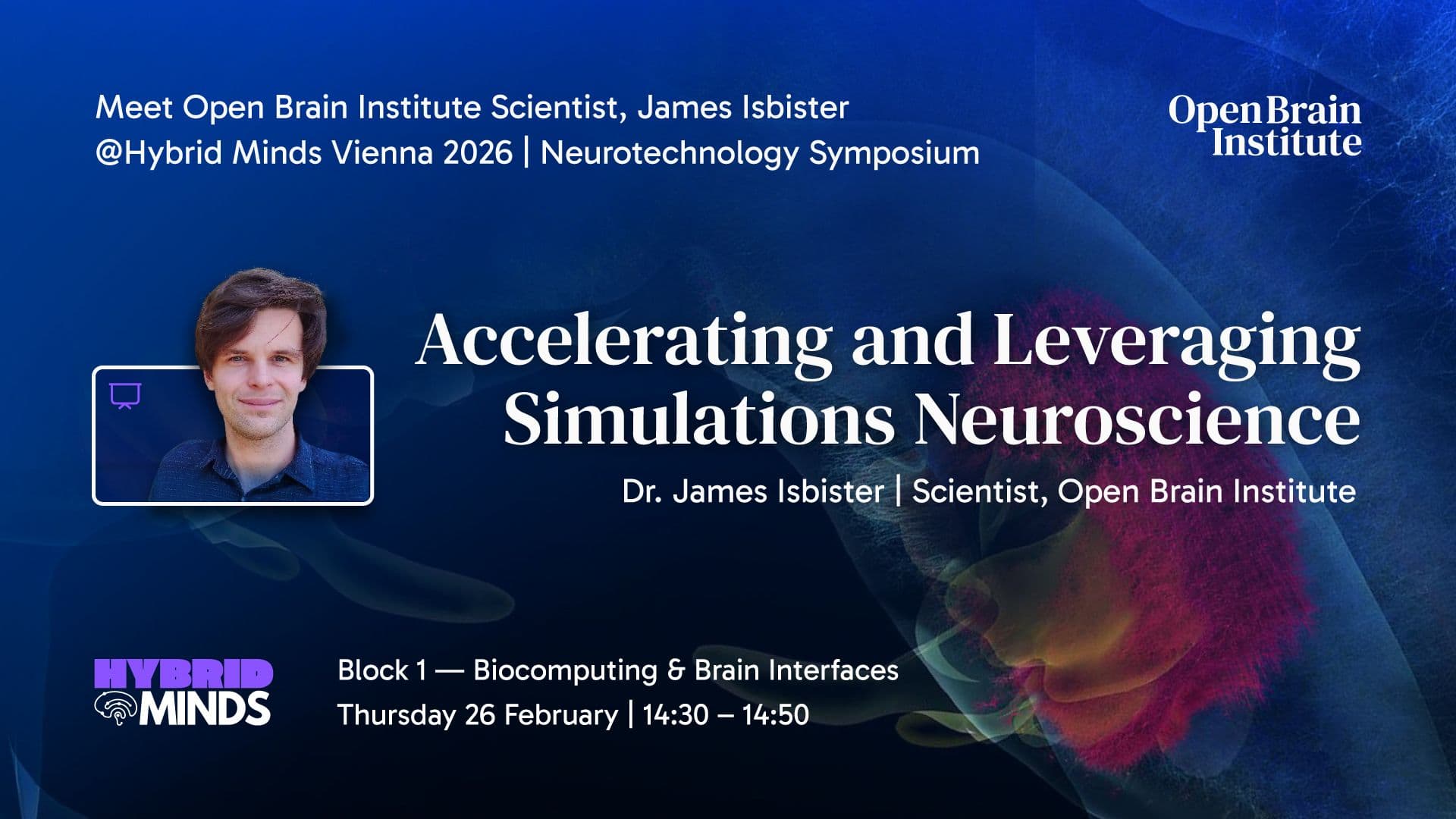 Meet Open Brain Scientist James Isbister during Hybrid Minds Vienna 2026